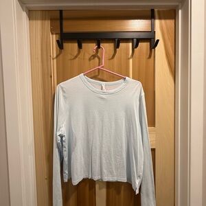 lululemon athletica Light Blue Long Sleeve Tee